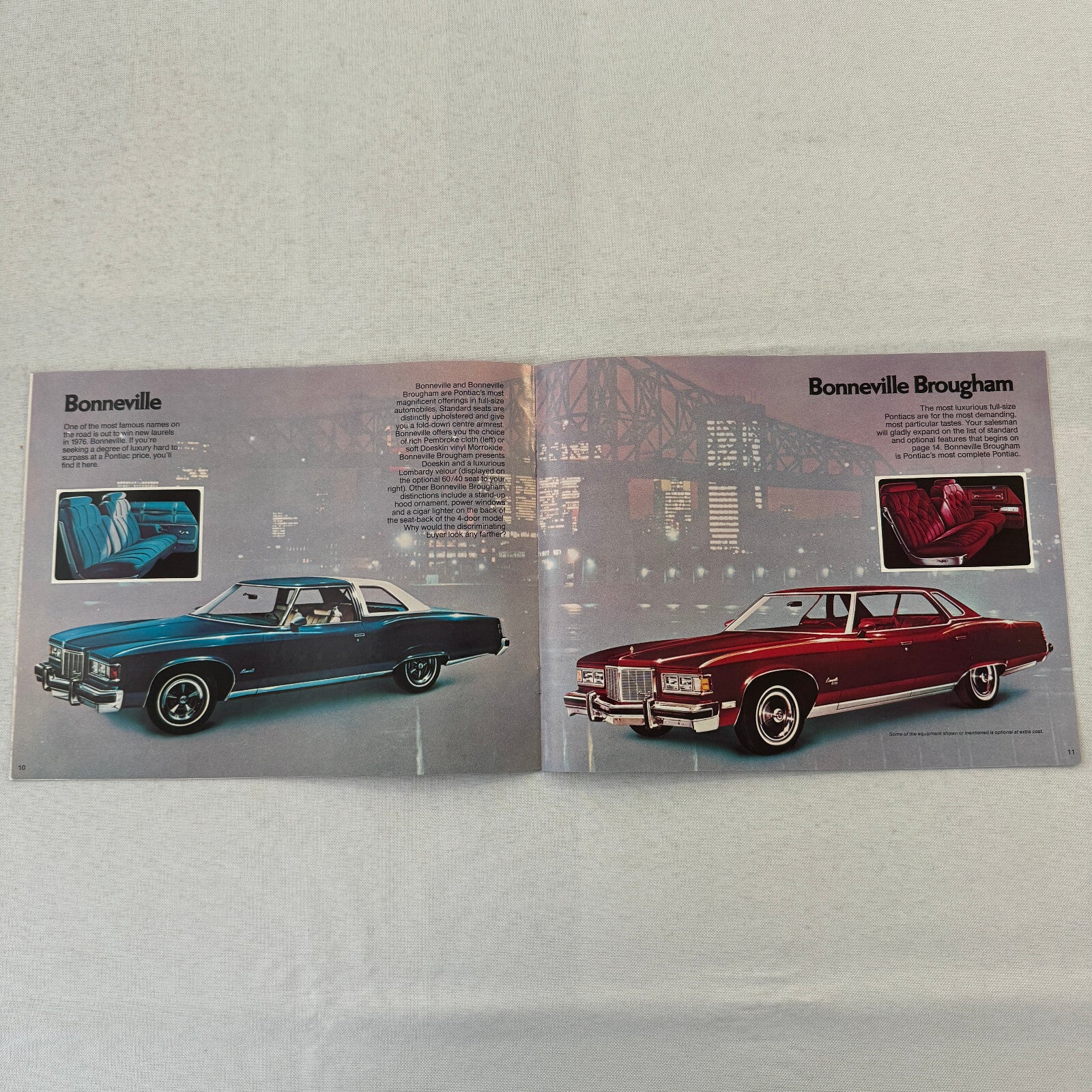 1976 Pontiac Sales Brochure Catalog Parisienne Laurentian Catalina Bonneville +