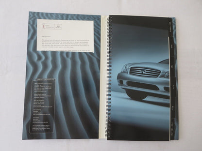 2001 Infiniti Press Kit Brochure Catalog Q45 G20 QX4 I30 