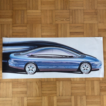 Car Styling Concept Illustration Art Drawing Sketch Vintage