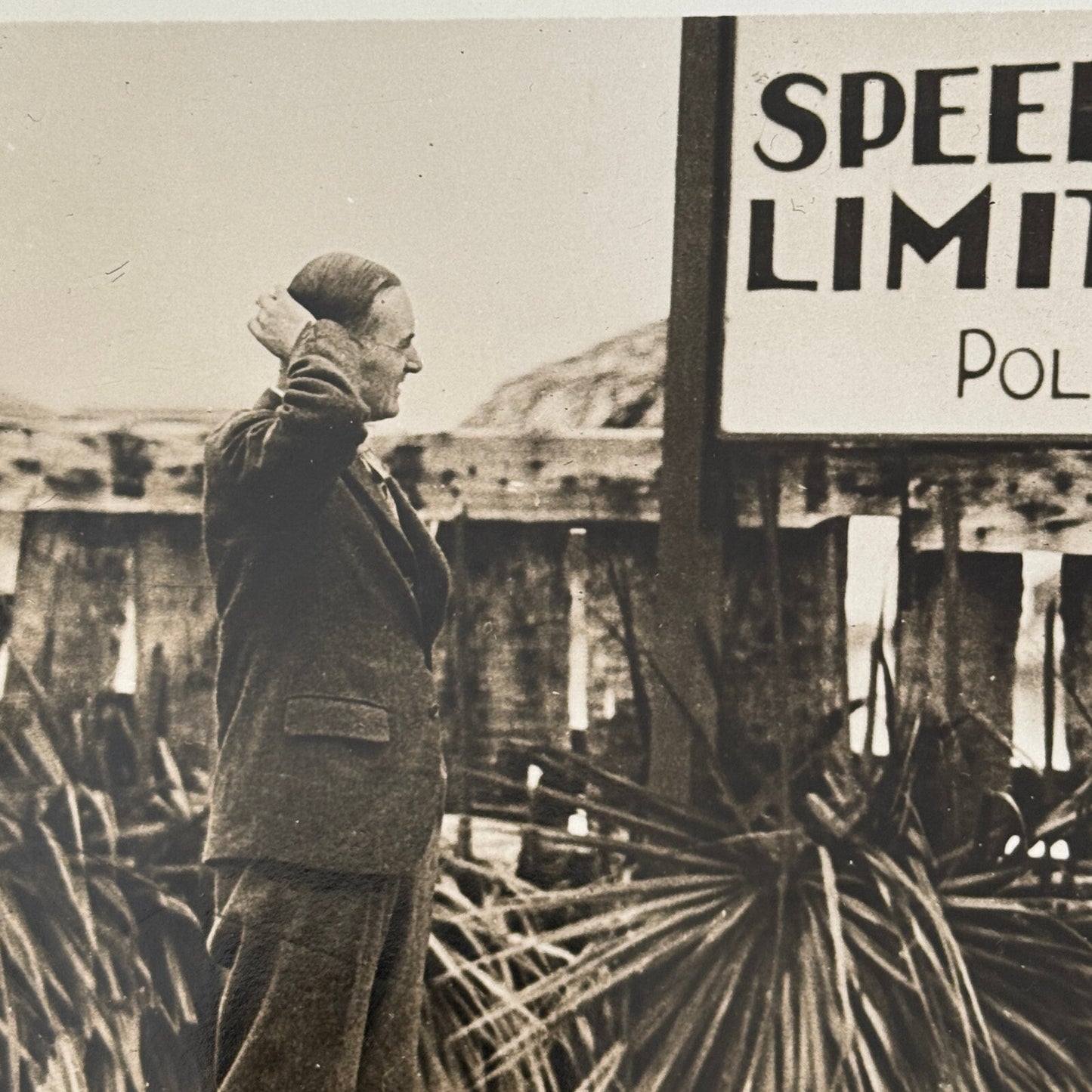 Press Photo Photograph Malcolm Campbell Racing Driver Daytona Beach Florida