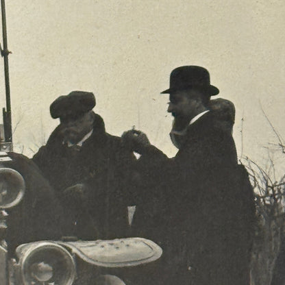 Antique SCAT Car Automobile People Italian Real Photo Postcard RPPC Photograph