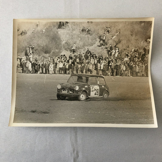 Vintage Austin Mini Cooper Rallye Rally Racing Car Photo Photograph Print