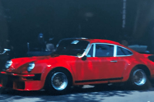 Porsche 911 Car 35mm Photo Slide Vintage 1981