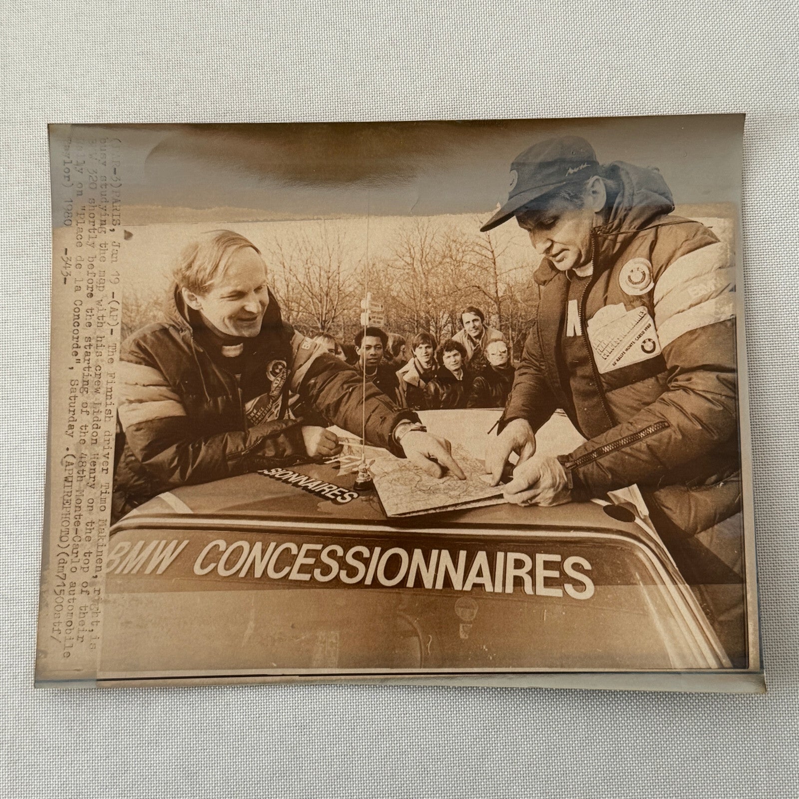 1980 Rallye Monte Carlo Press Photo Photograph Rally BMW Timo Makinen
