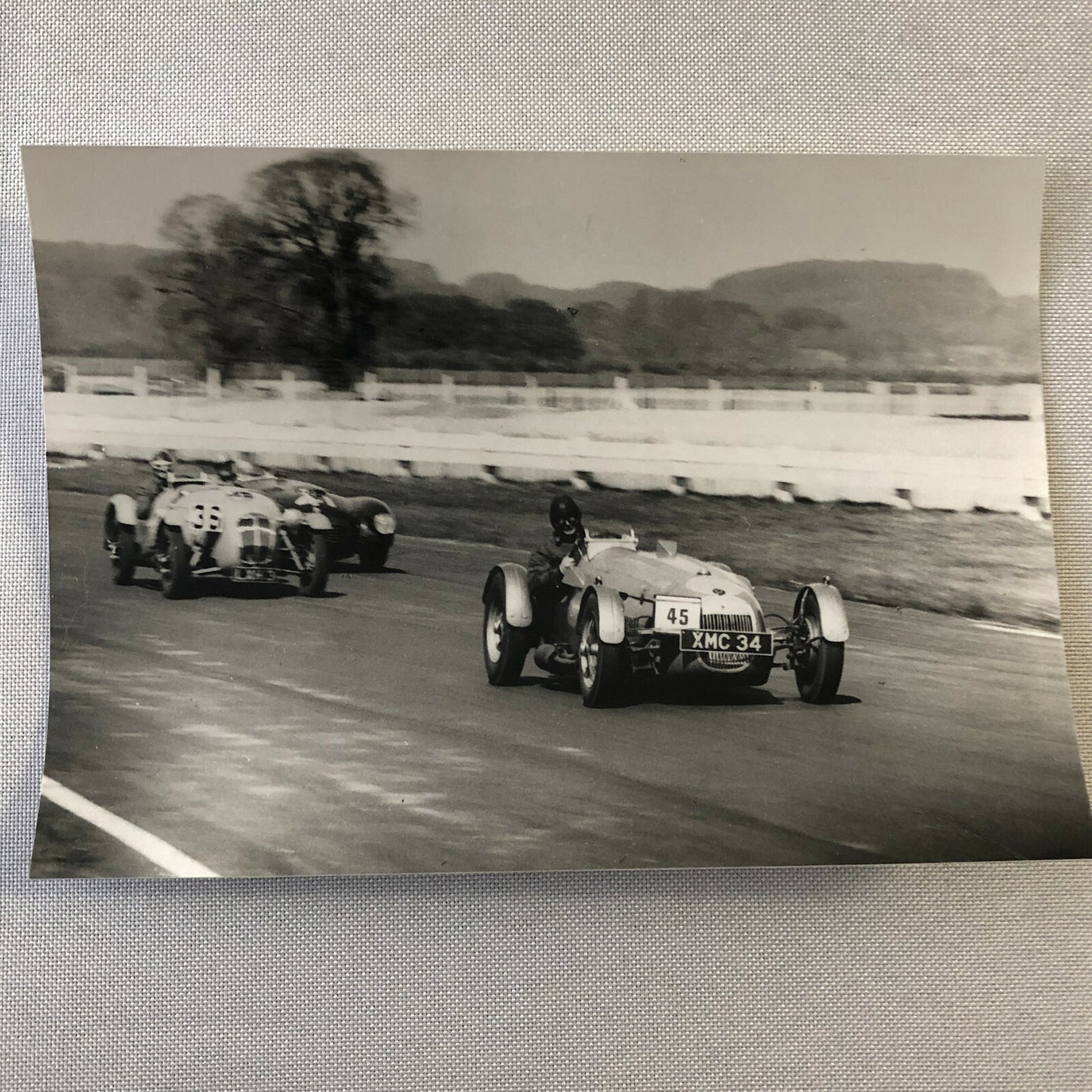 Vintage 1951 Goodwood Racing Photo Photograph Frazer Nash Cars + 