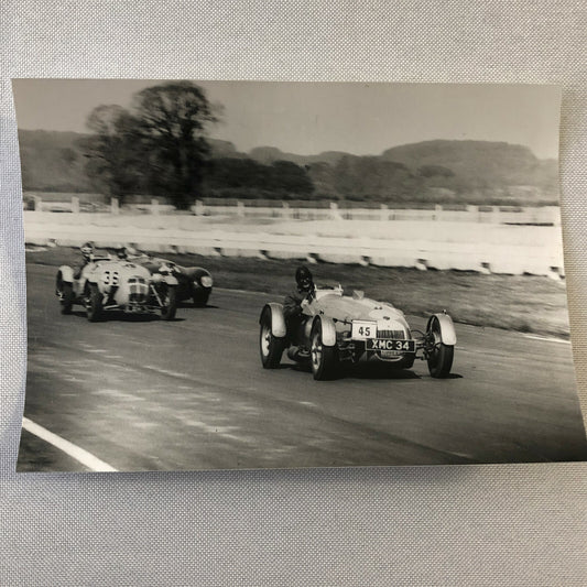 Vintage 1951 Goodwood Racing Photo Photograph Frazer Nash Cars + 