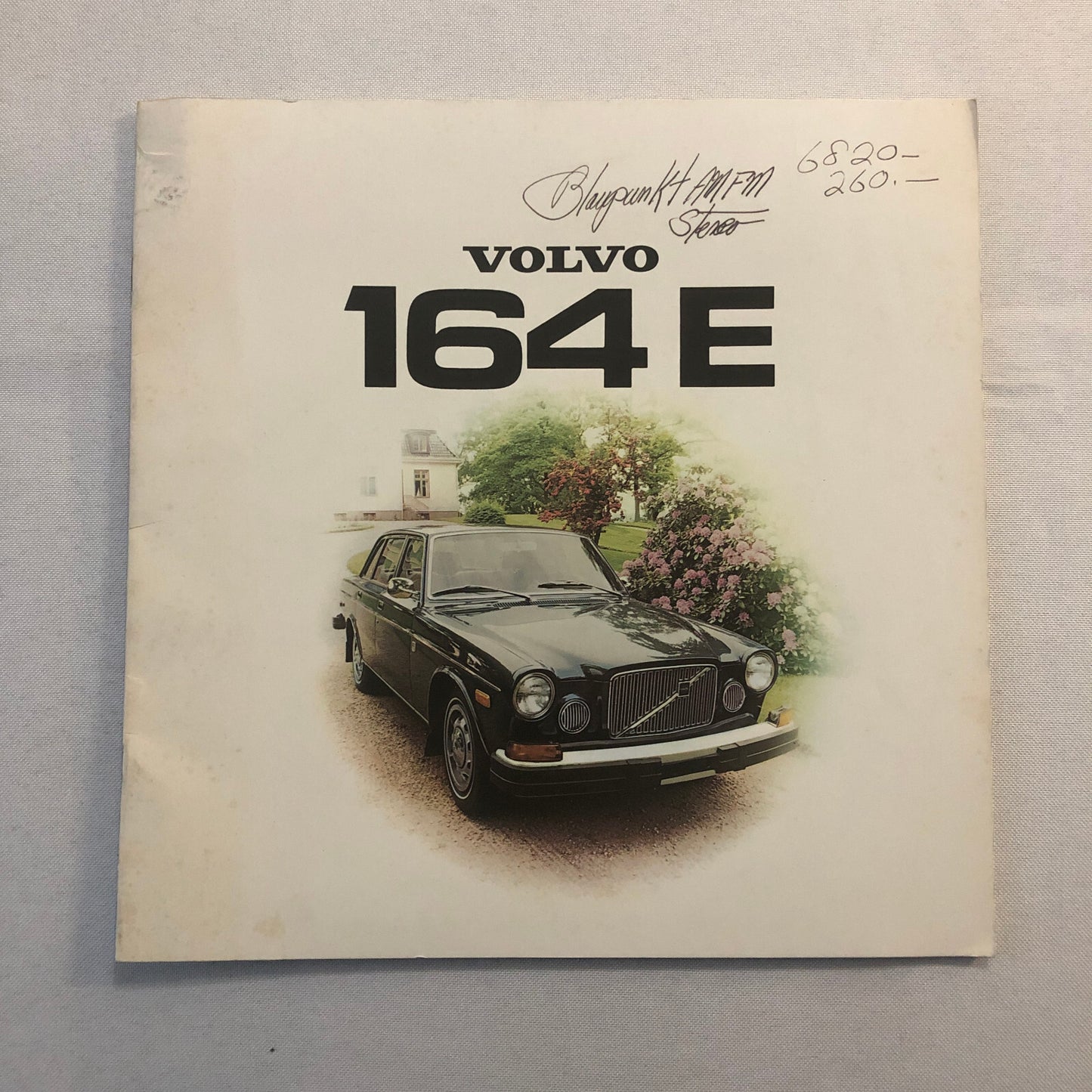 Vintage Volvo 164E Car Automobile Sales Brochure Volvo 164 E