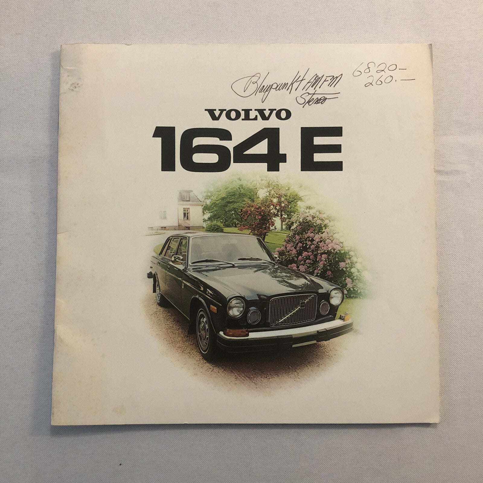 Vintage Volvo 164E Car Automobile Sales Brochure Volvo 164 E