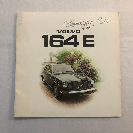 Vintage Volvo 164E Car Automobile Sales Brochure Volvo 164 E