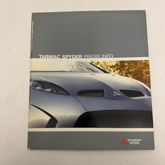 2003 Mitsubishi Tarmac Spyder Factory Press Kit Brochure CD Concept Car