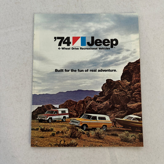 1974 Jeep Recreational Vehicle Brochure Catalog CJ-5 Pickup Wagoneer Cherokee