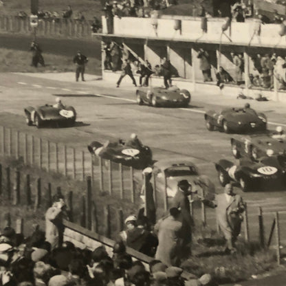 1957 Nurburgring 1000KM Start Racing Photo Jesse L Alexander Mercedes Porsche +