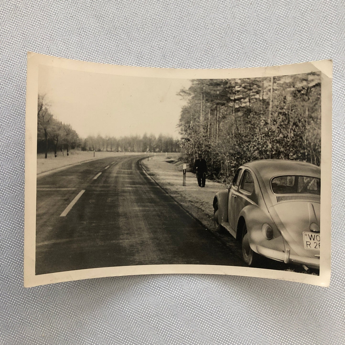 Vintage Photo Photograph Snapshot Car Automobile VW Volkswagen Beetle Bug