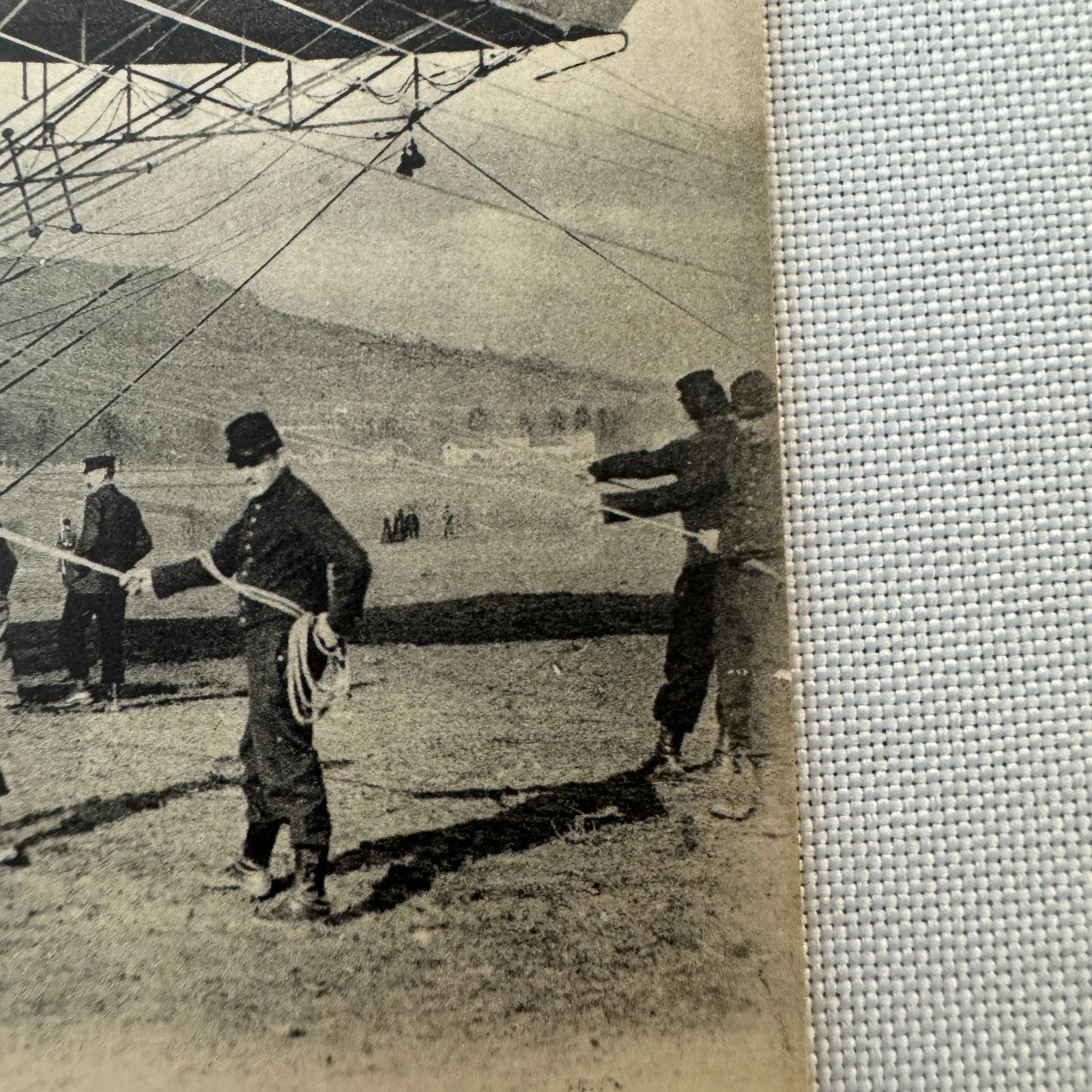 Vintage Zeppelin Airship Dirigible Postcard Post Card French Le Lebaudy