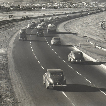 Vintage Cars on California Highway Photo Photograph Print Associated Press