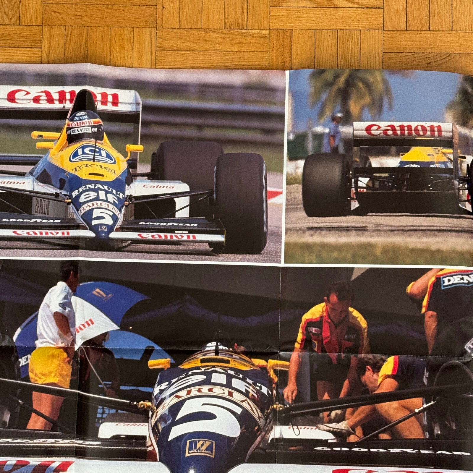 Canon Williams 1989 F1 Formula One Racing Car Poster