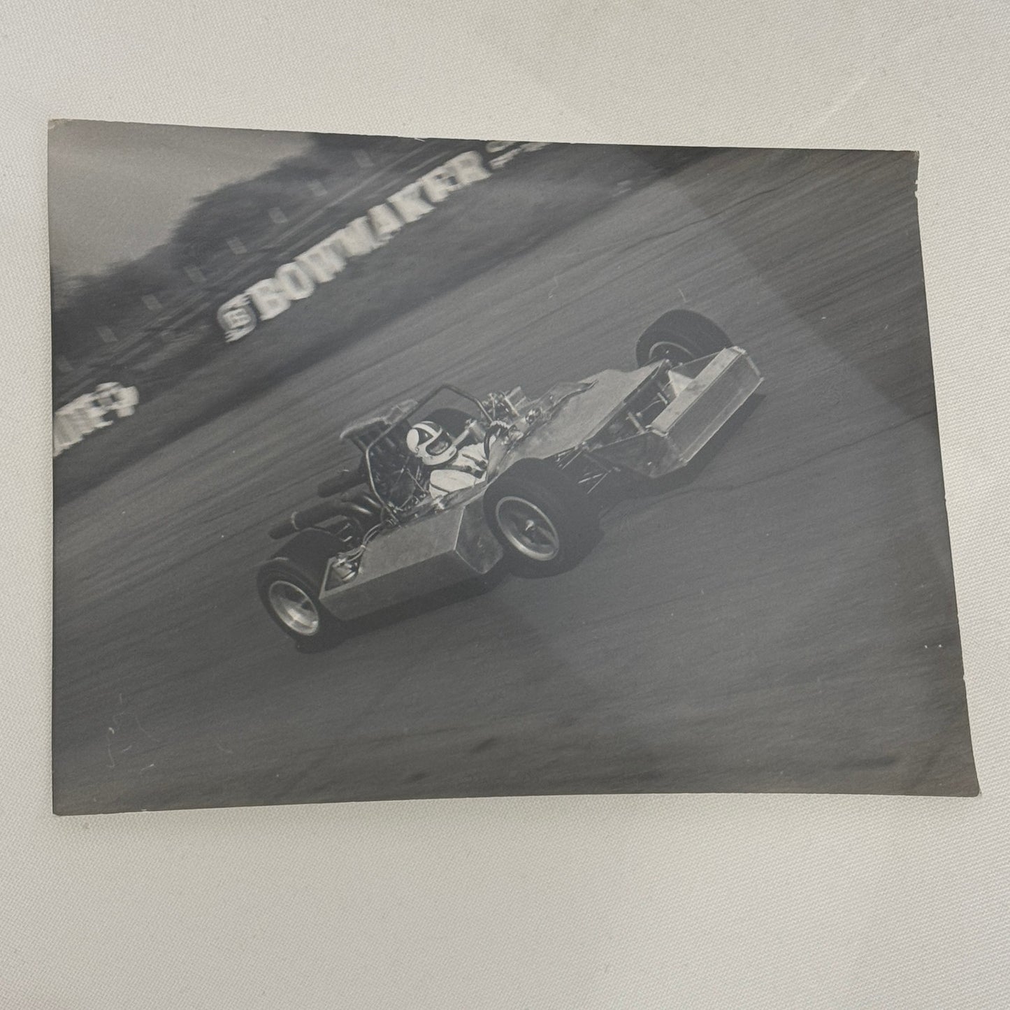 Vintage Racing Photo Photograph Race Car Motorport Testing