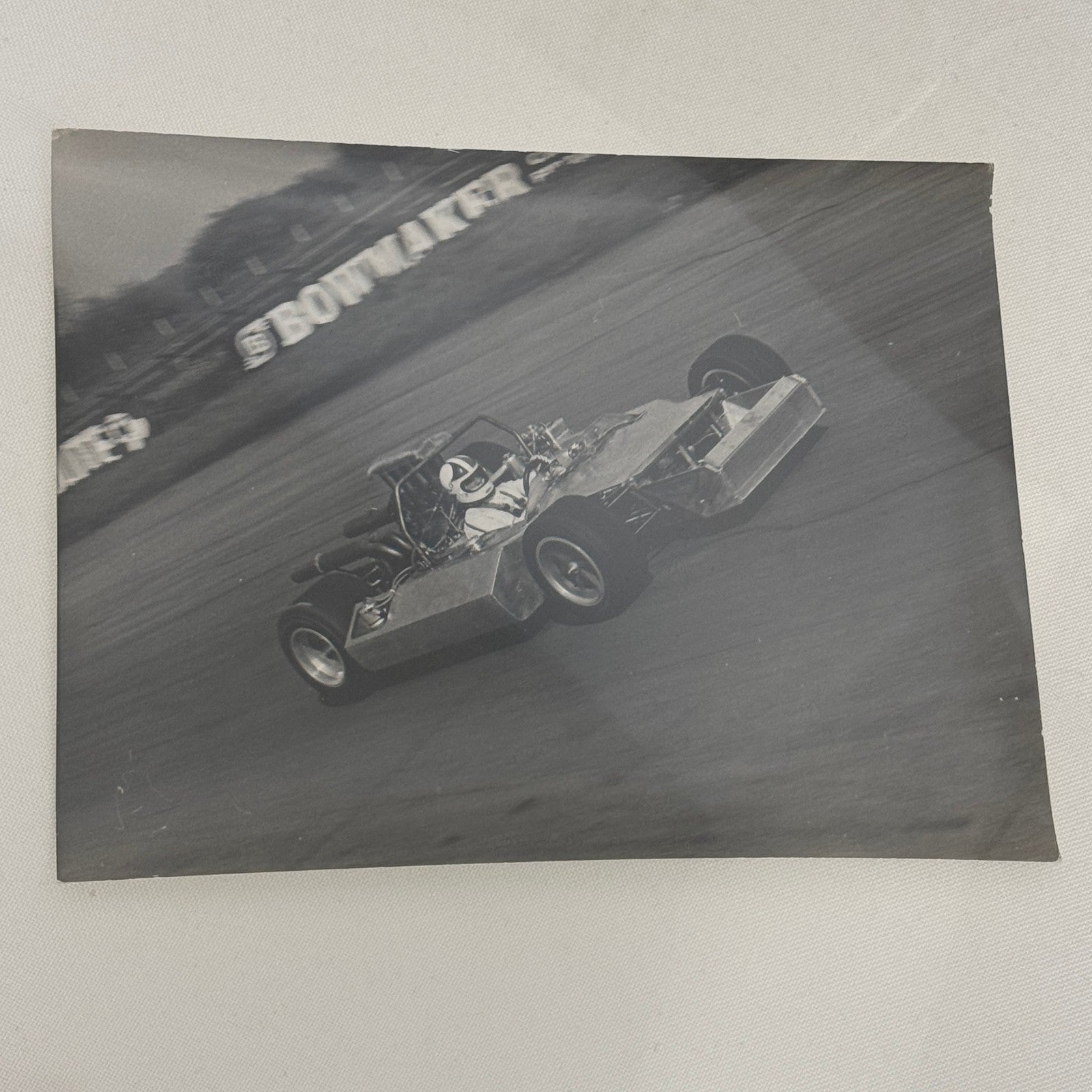 Vintage Racing Photo Photograph Race Car Motorport Testing