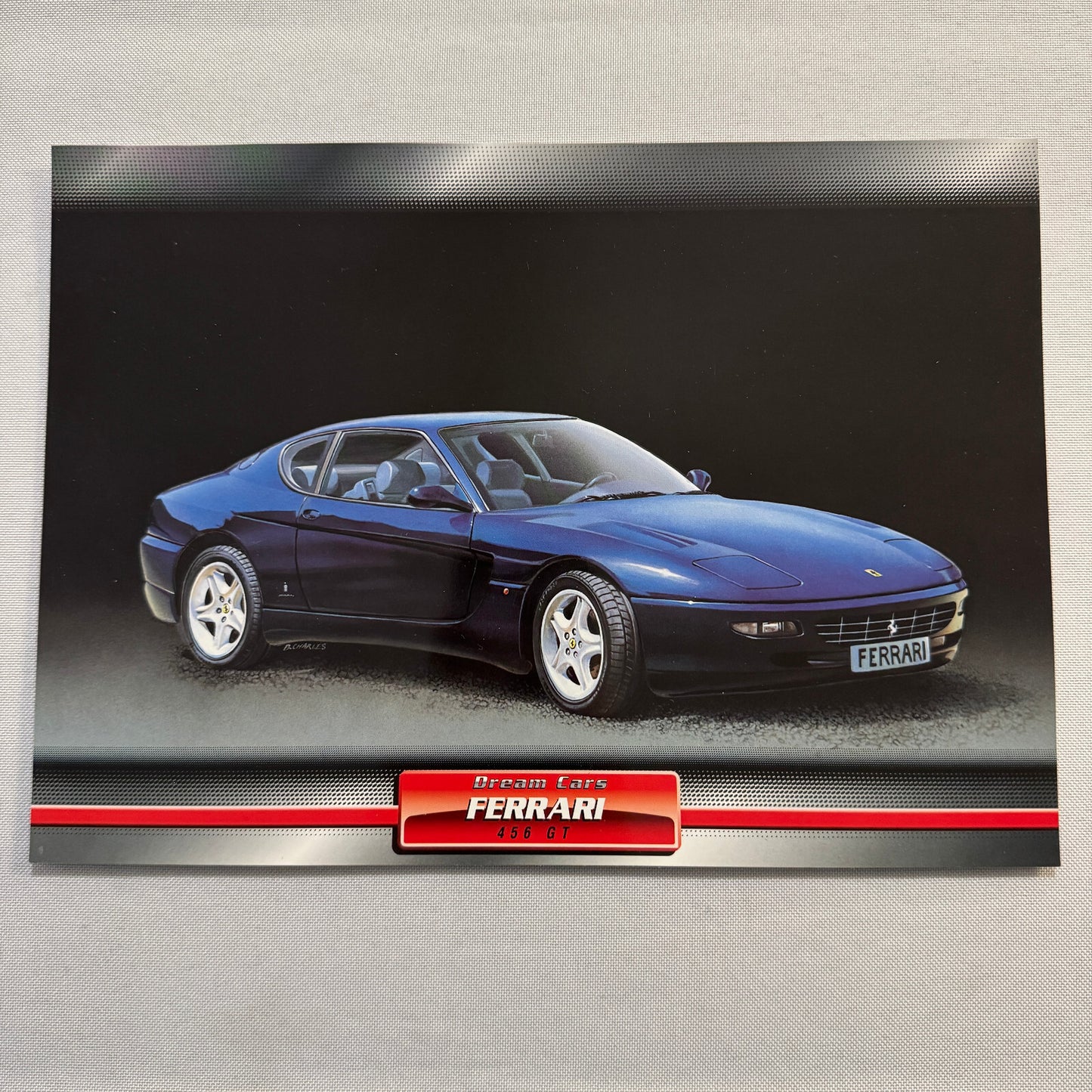 Ferrari 456GT Dream Cars Mini Poster Card Brochure Ferrari 456 GT European