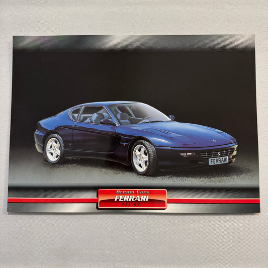 Ferrari 456GT Dream Cars Mini Poster Card Brochure Ferrari 456 GT European