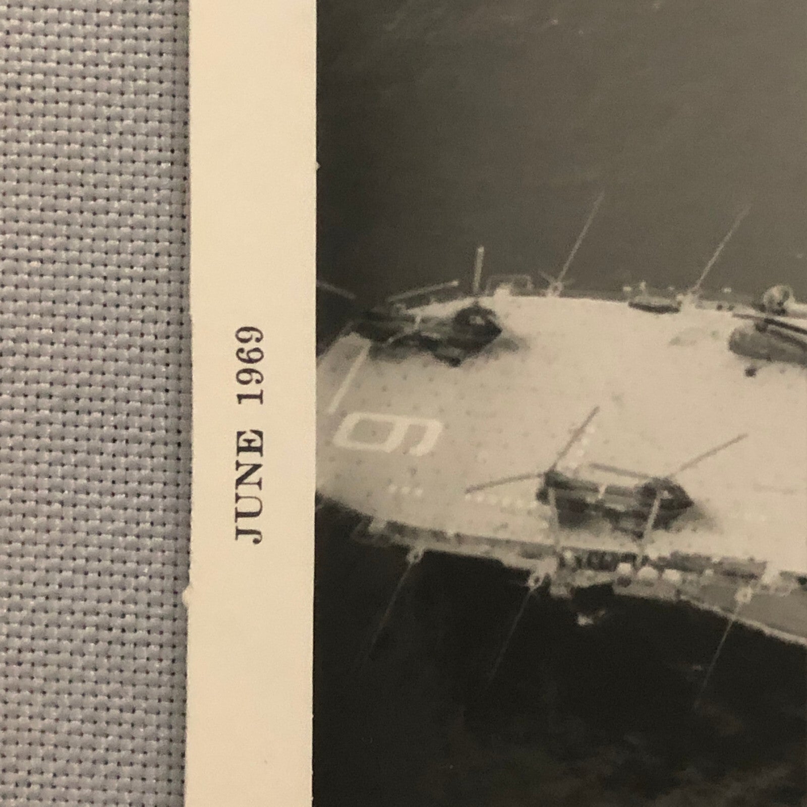 Military Aircraft Carrier Ship Boat Photo Photograph Print Helicopters 1969
