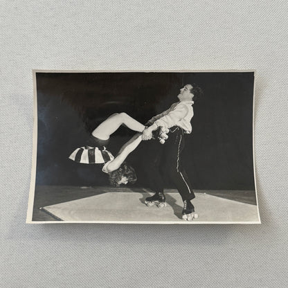 Circus Rollerskating Roller Skate Circus Act Photo Photograph Vintage