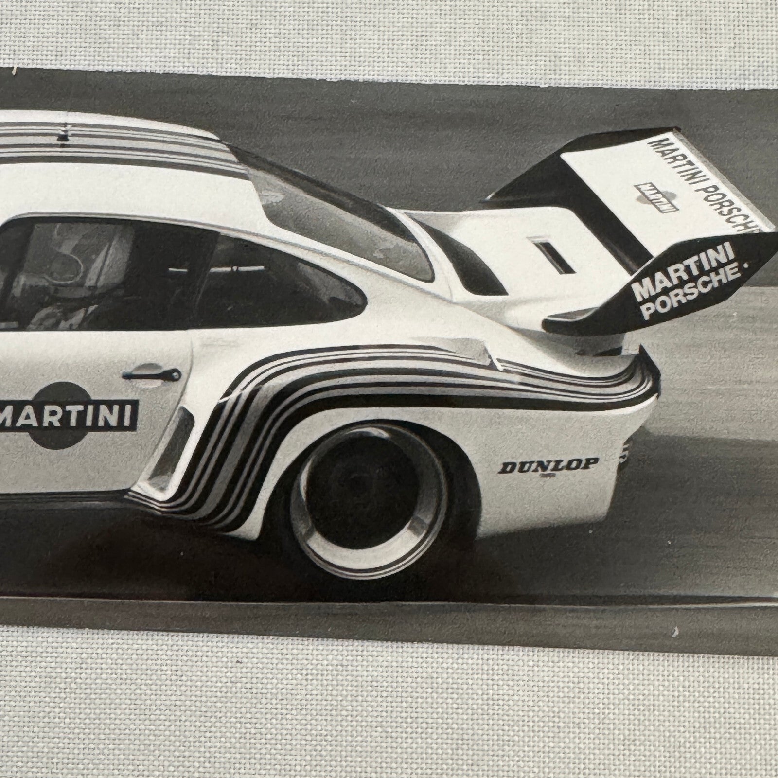 Porsche 935 Martini Racing Car Vintage Photo Photograph Print 1976