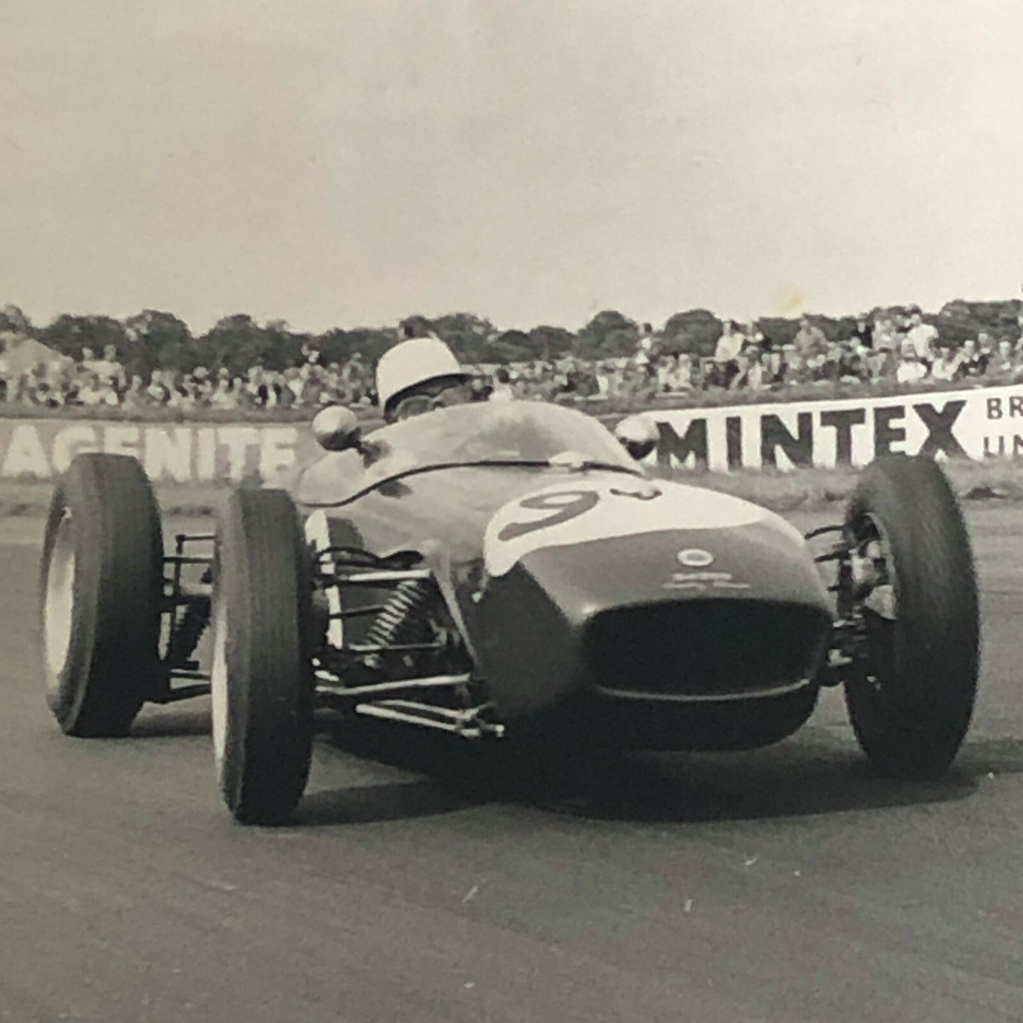 Vintage John Surtees Lotus Car Racing Photo Photograph - Bernard Cahier 