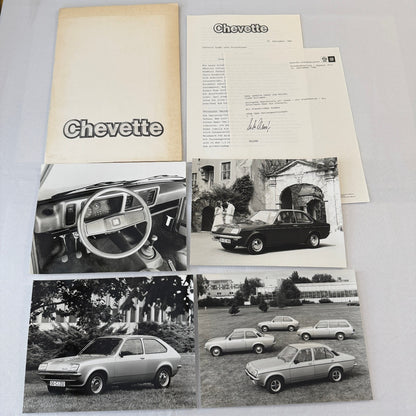 Opel Chevette Car Press Kit Brochure Photos 1980 1981 GERMAN