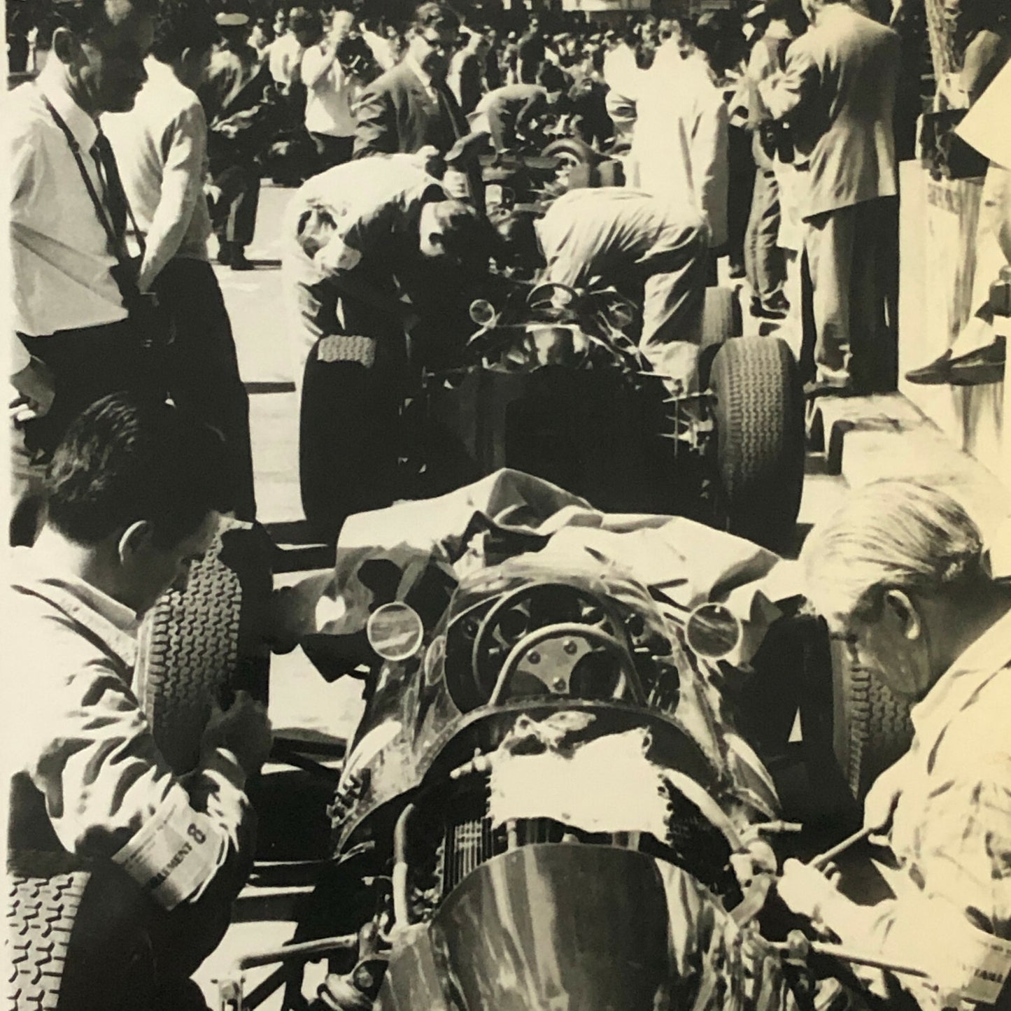Vintage Grand Prix Racing Car Driver Photo Photograph Print 