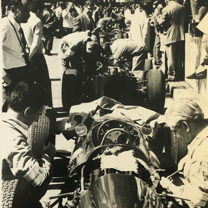Vintage Grand Prix Racing Car Driver Photo Photograph Print 