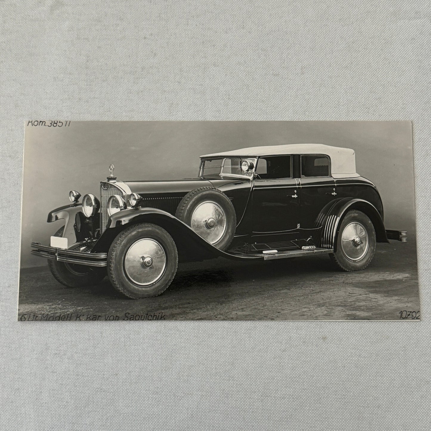 1926 Mercedes Benz Sportwagen Typ K Factory Press Photo Photograph Saoutchik