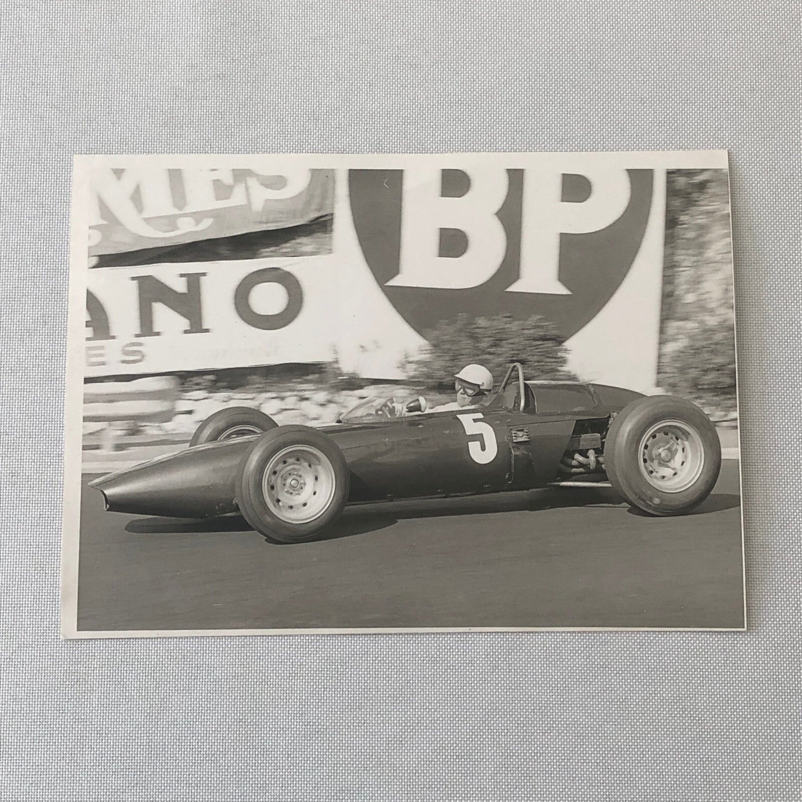 Vintage Racing Car Driver Grand Prix Racing Car Photo Photograph Gunther Molter