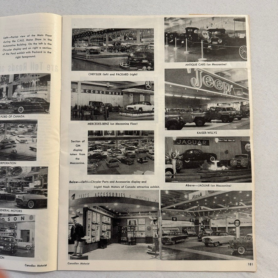 1955 Canadian Motorist Magazine CNE Motor Show Autoshow Glidden Tour September