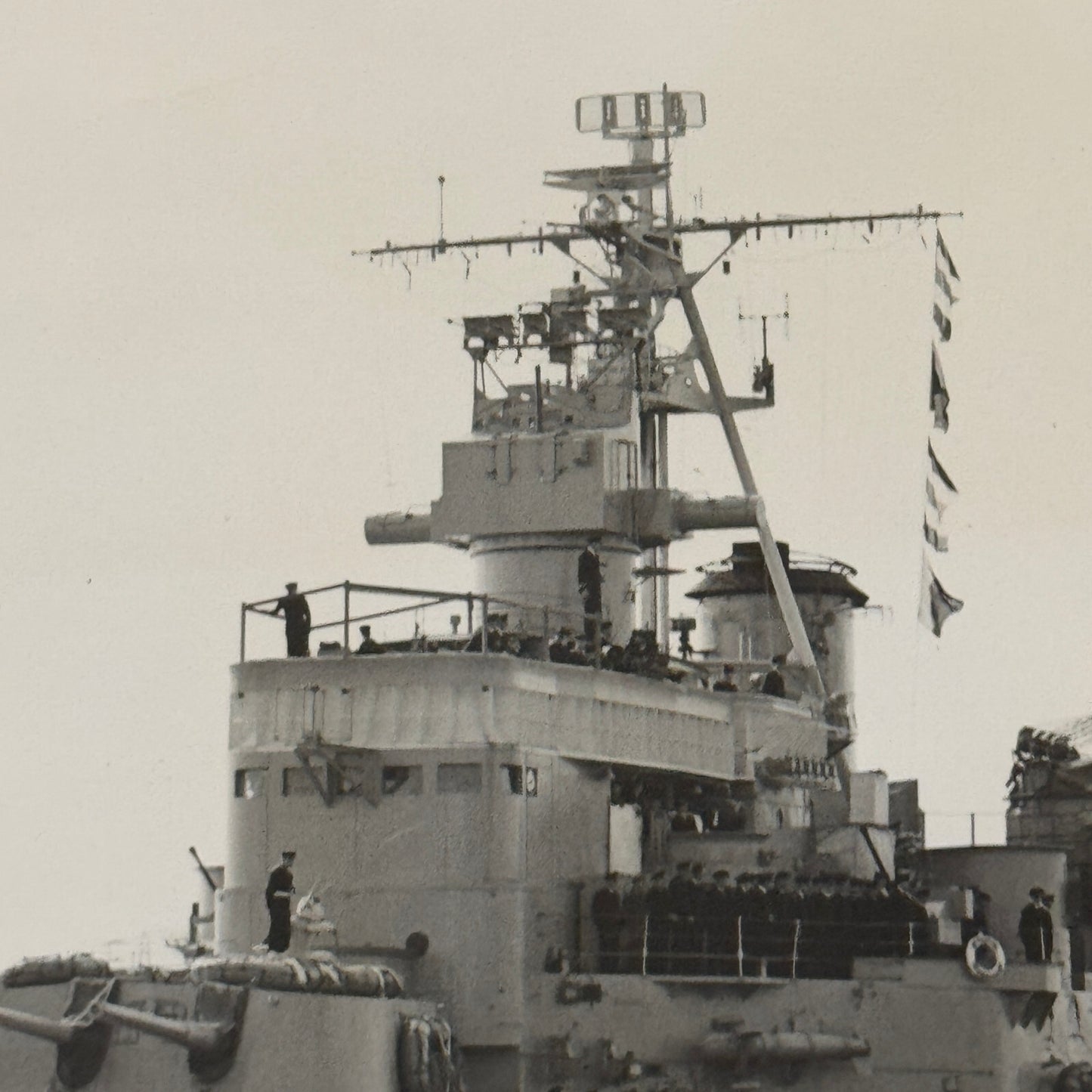 Royal Canadian Military Ship HMCS Quebec Press Photo Photograph 1952 Boat