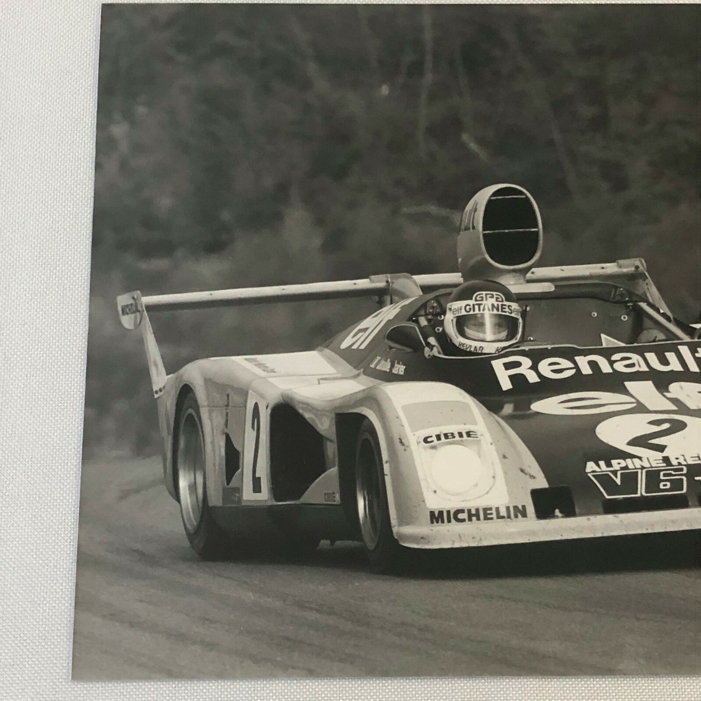 Vintage Racing Photo Photograph 1976 500 KMs de Dijon Renault Alpine A442 Turbo 