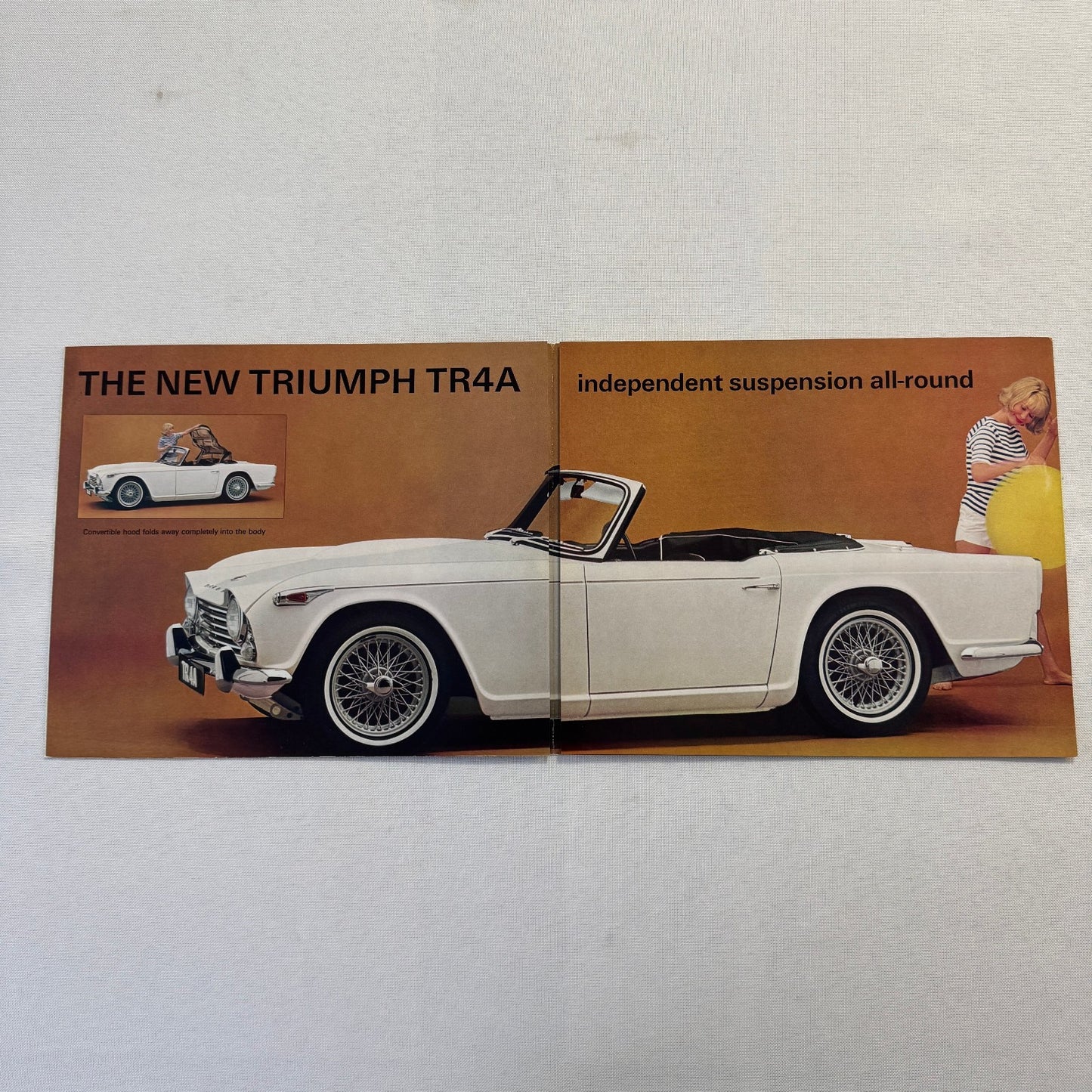 Triumph TR4A Sports Car Roadster Sales Brochure Catalog Advertising TR4 A