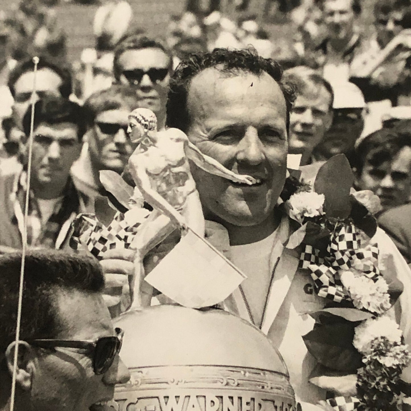 Vintage Indy Indianapolis 500 Racing Photo Photograph AJ Foyt Trophy 1967