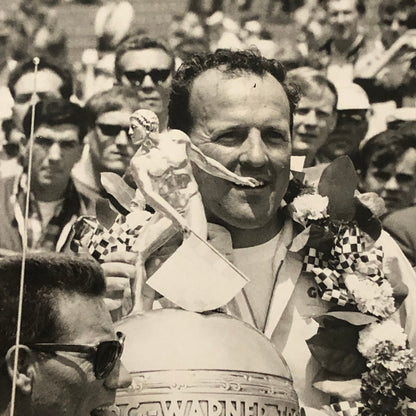 Vintage Indy Indianapolis 500 Racing Photo Photograph AJ Foyt Trophy 1967