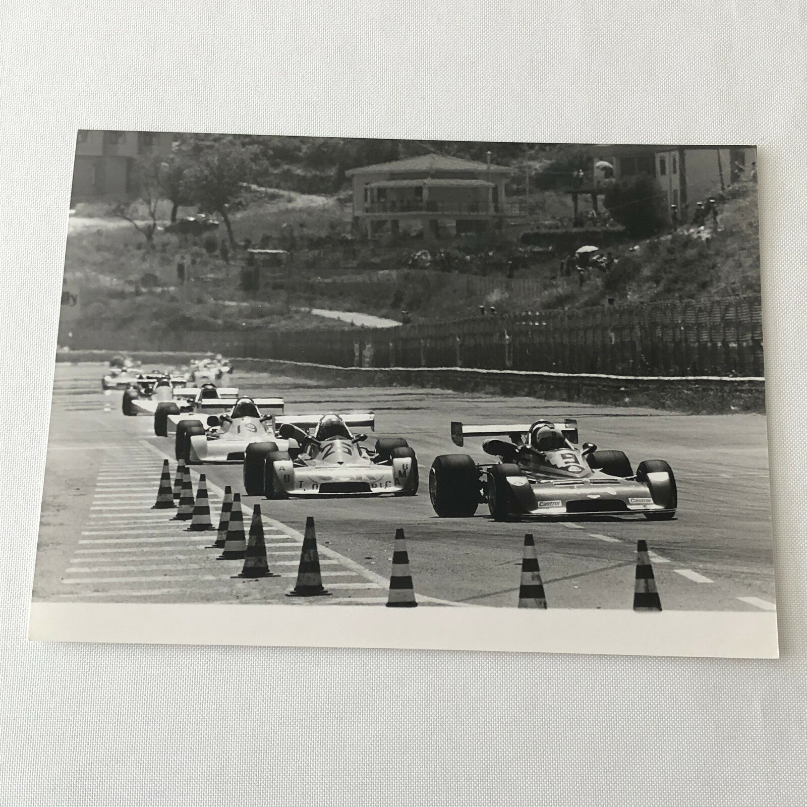 Vintage 1976 Formula 2 F2 Pergusa Grand Prix Racing Photo Photograph Cars