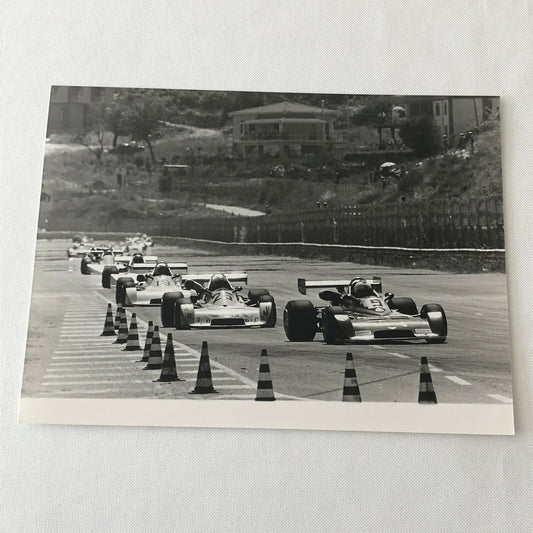 Vintage 1976 Formula 2 F2 Pergusa Grand Prix Racing Photo Photograph Cars