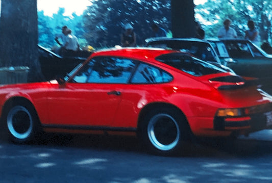 Porsche 911 Car 35mm Photo Slide Vintage 1981