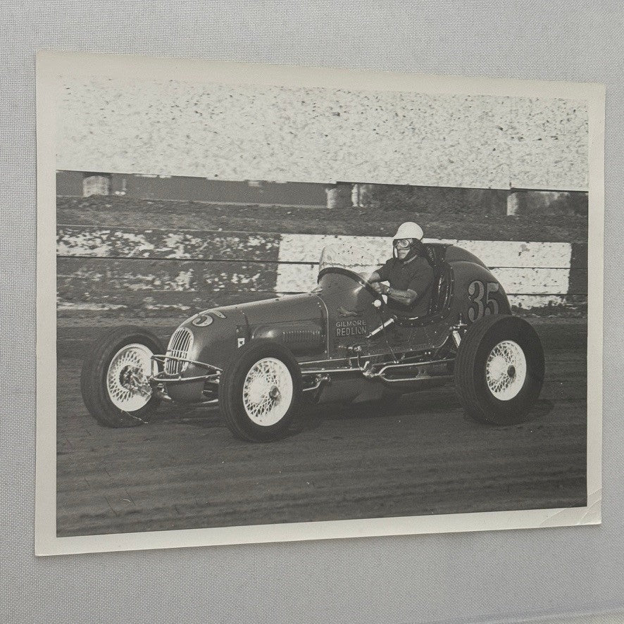 Vintage American Midget Racing Car Photo Photograph Print Race Car Hal Robson