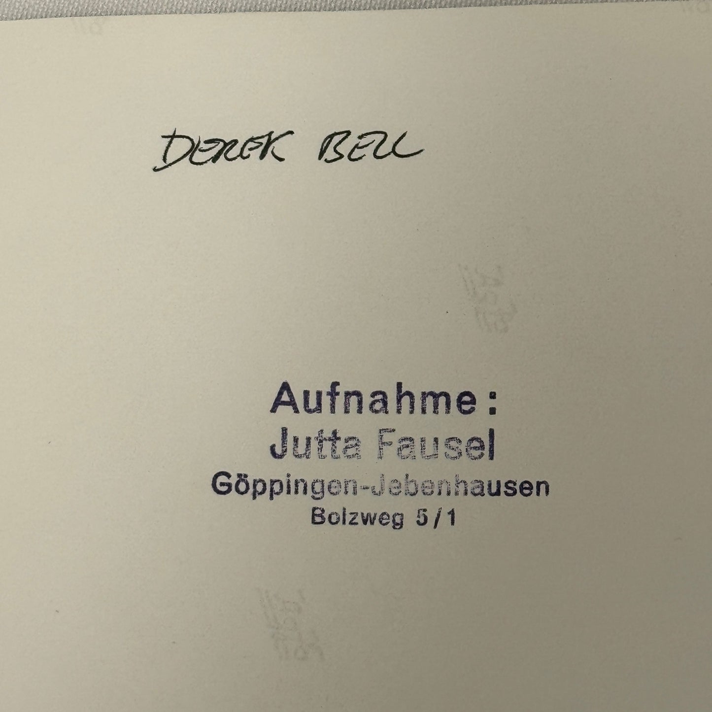 Vintage Racing Photo 1970 Hockenheim F2 Race Derek Bell Driver Motorsport