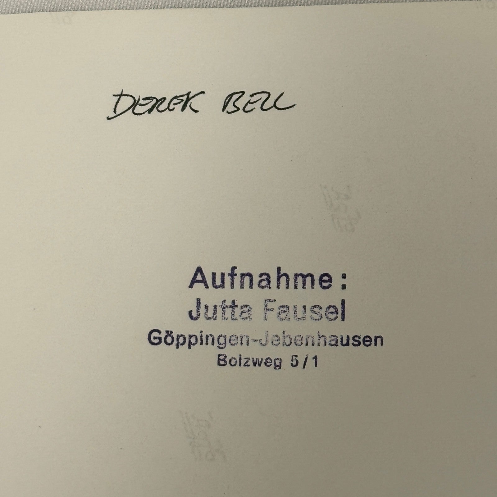 Vintage Racing Photo 1970 Hockenheim F2 Race Derek Bell Driver Motorsport