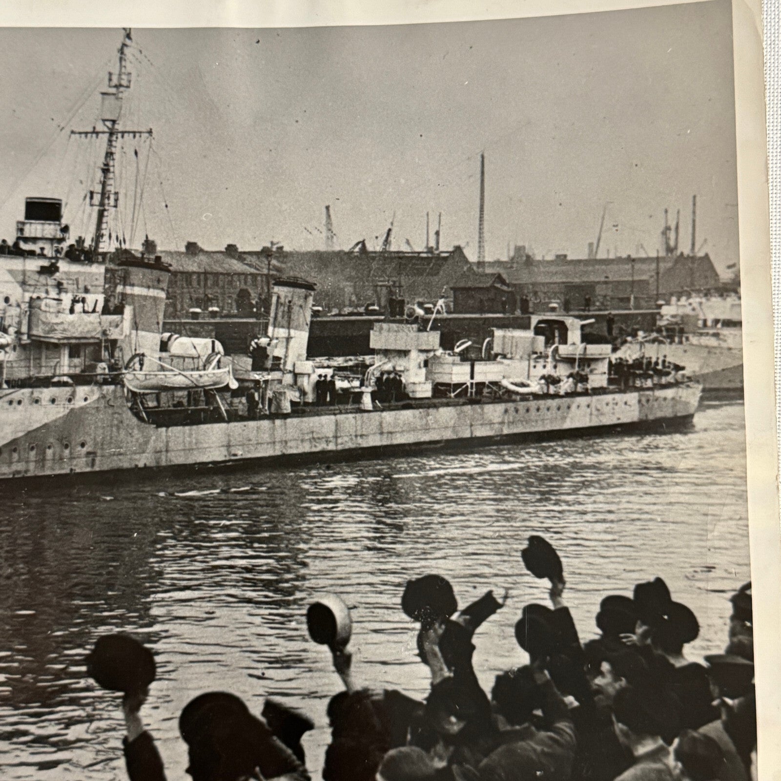 Royal Canadian Navy HMS Hesperus Ship Photo Vintage Military Photograph