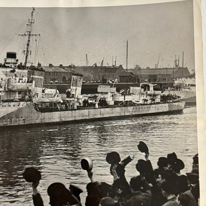 Royal Canadian Navy HMS Hesperus Ship Photo Vintage Military Photograph