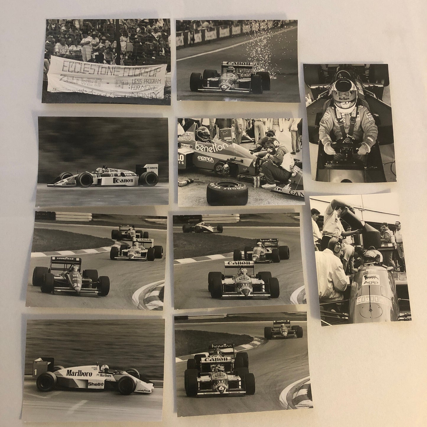 1987 Italian Grand Prix Formula One Racing Photo Lot 40+ Ayrton Senna Prost +