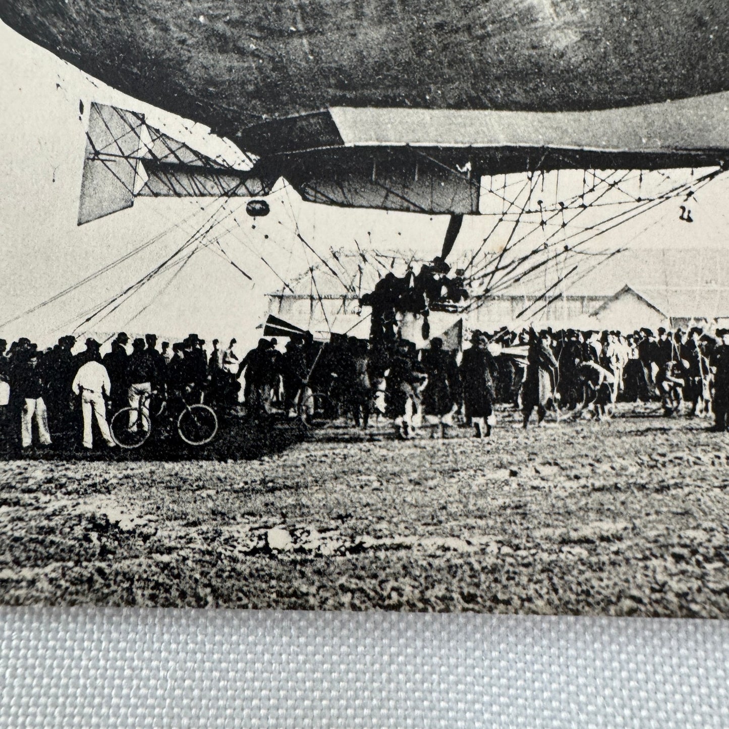 Vintage Zeppelin Airship Dirigible Postcard Post Card French Le Lebaudy