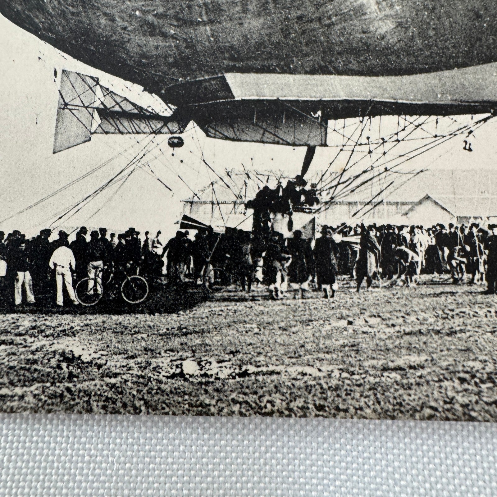 Vintage Zeppelin Airship Dirigible Postcard Post Card French Le Lebaudy